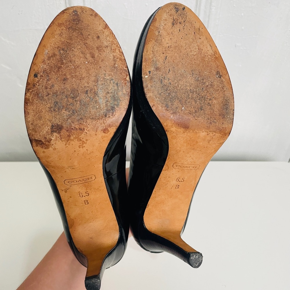 Coach Black Patent Leather Pumps - Picture 8 of 10